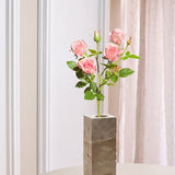 Luxury 5-Headed Rose "Real Touch" – Light Pink