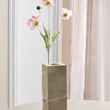 Poppy Flower "Real Touch" - White/Pink