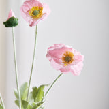 Poppy Flower "Real Touch" - Pink