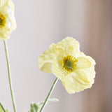 Poppy Flower "Real Touch" - Butter Yellow