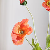 Poppy Flower "Real Touch" - Orange