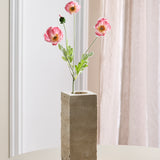 Poppy Flower "Real Touch" - White/Red