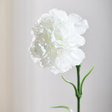 Carnation Flower "Real touch" White