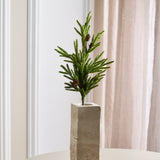 Real Touch Norfolk Pine, Green-2 Forks with pine needles