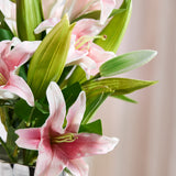 Lifelike Lily Bouquet - Pink