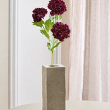 3 Heads Hydrangea Snowball - Burgundy