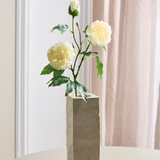 Luxury Peony Flower "Real Touch" - Light Yellow